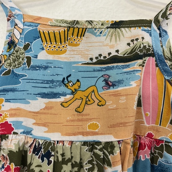 Disney Baby Girl Fit and Flare Dress Pluto Goofy Donald Daisy Mickey Mini 6-9mo - Picture 3 of 14